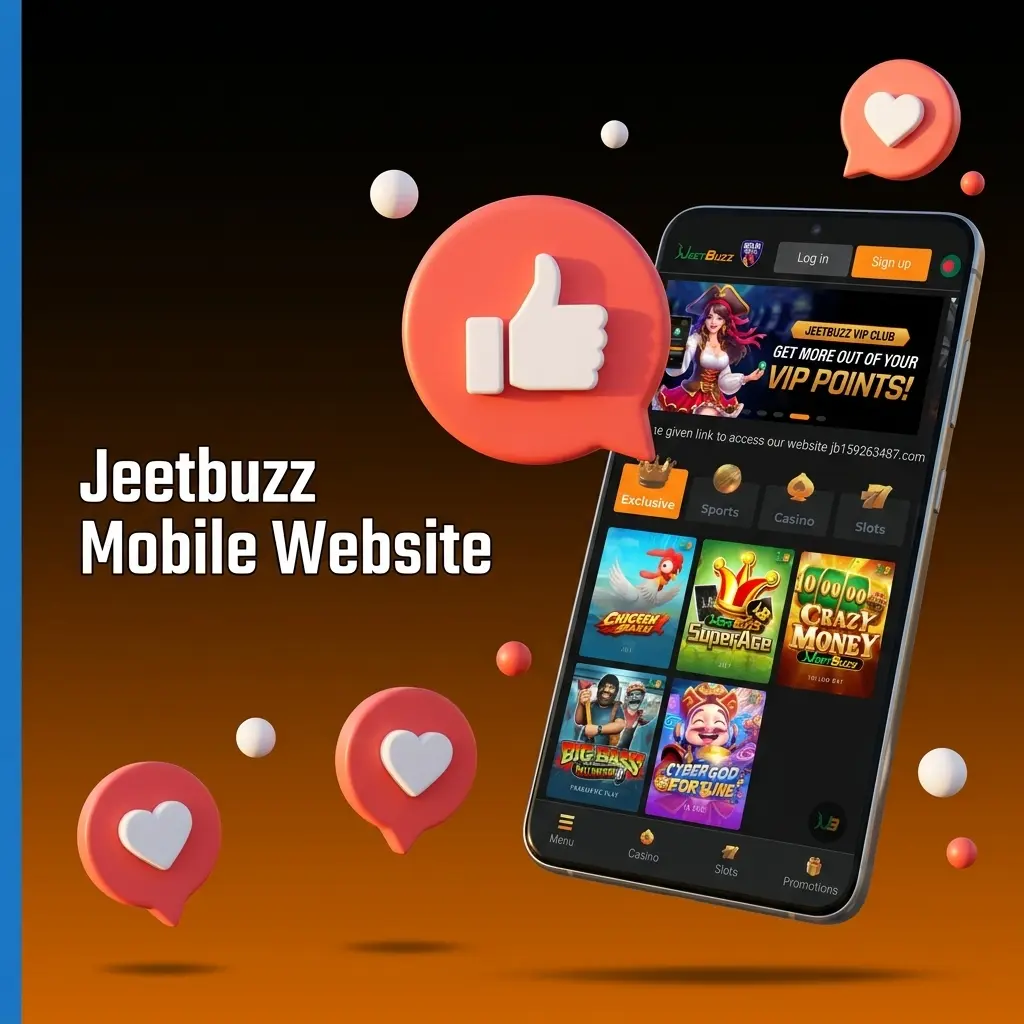 Jeetbuzz mobile website interface showing sports betting and live casino on a smartphone browser in Bangladesh